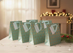 6x Stewo Geschenkverpackung, Tüten, Design 21x18 cm, Modern
