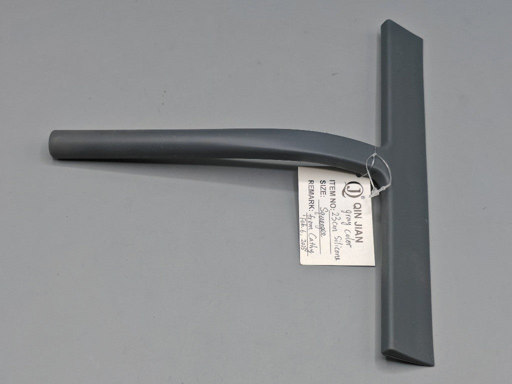 Silikon Abzieher Wischer 23 cm mit Halterung – Grau, praktisch & langlebig A-01
