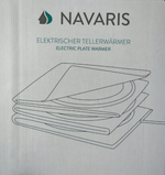 Navaris XXL Tellerwärmer 200W für 10 Teller Gastro Wärmematte elektrisch C05