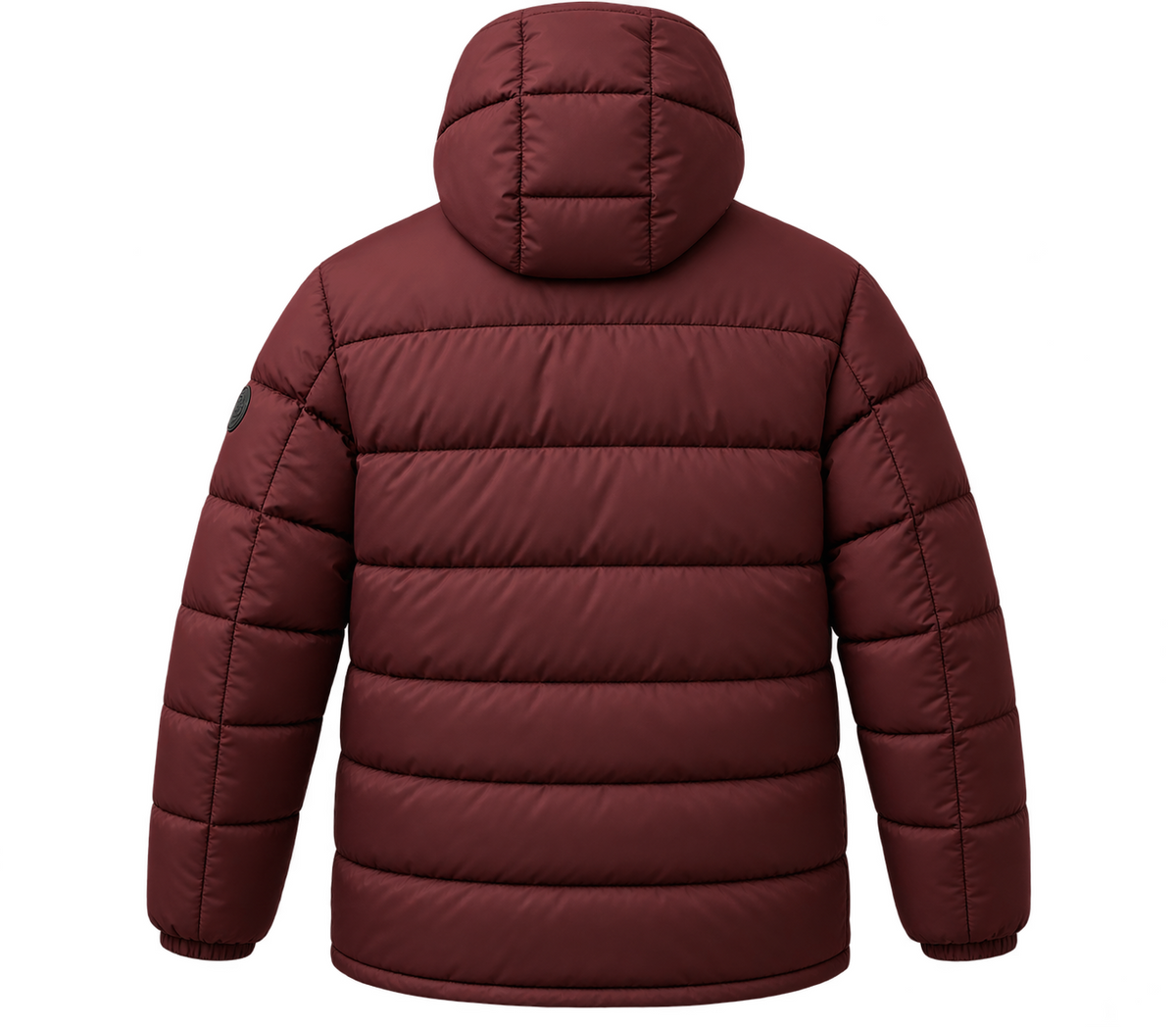 Strandfein Menswear Herren Steppjacke Gr. 56 Weinrot Kapuze abnehmbar Winter