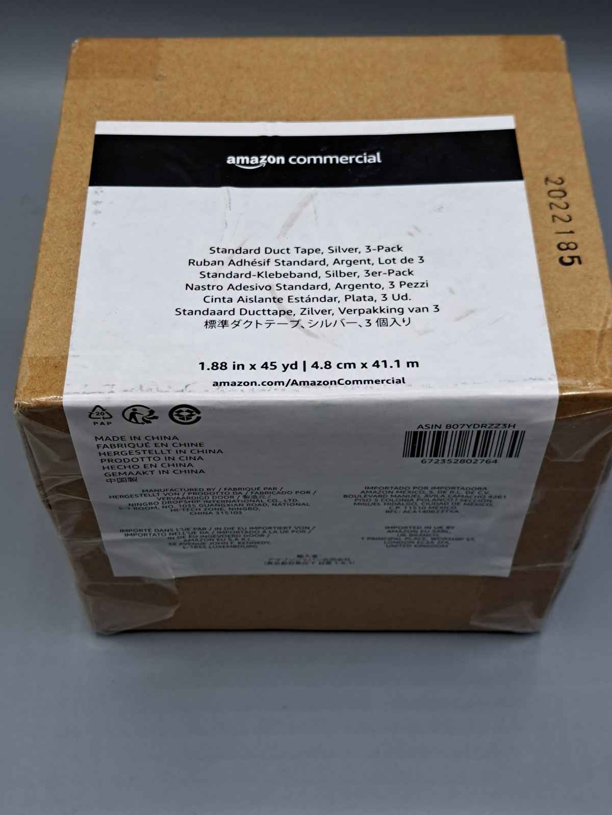 Amazon Standard Klebeband Silber 3er Pack 4,8cm x 41,1m Panzertape A-01