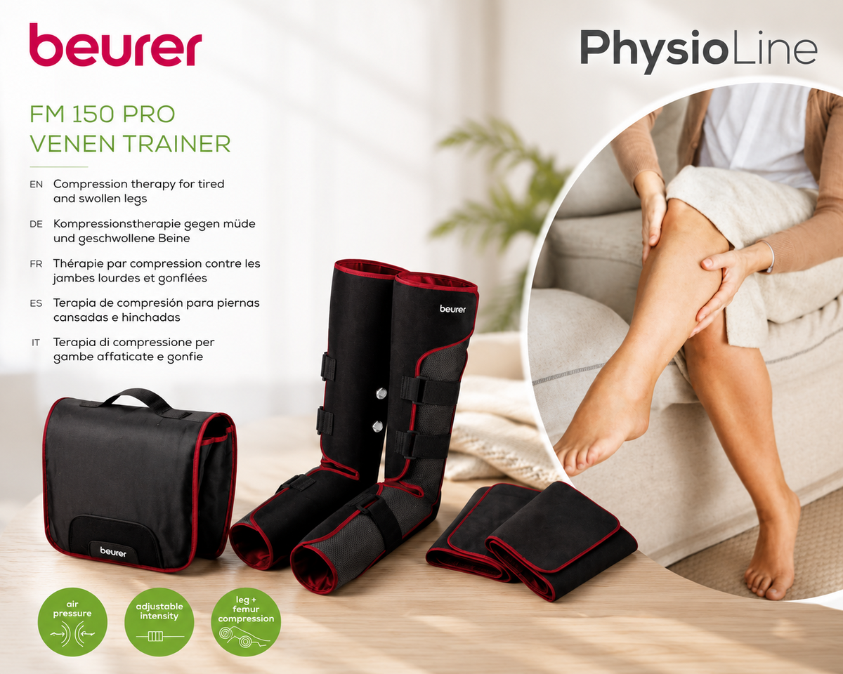 Beurer FM150 Pro Venen Trainer Beinmassagegerät Luftdruckmassage Beine HOA3 OP
