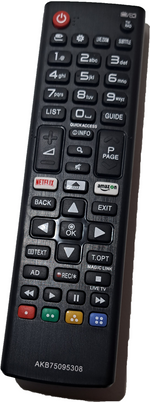 LG TV Fernbedienung AKB75095308 Schwarz Ersatz Remote Control