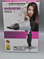 Esperanza EBH002S Venus 850W Haartrockner Fön Profi Haarstyling, Faltbar C1