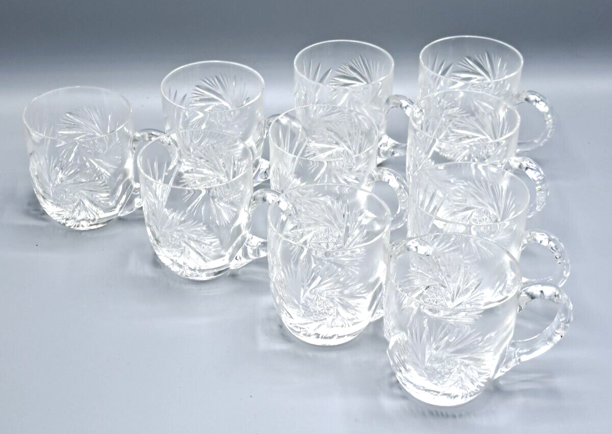 Antiquität, Gläser, Teegläser, 10 Teilig, Kunst