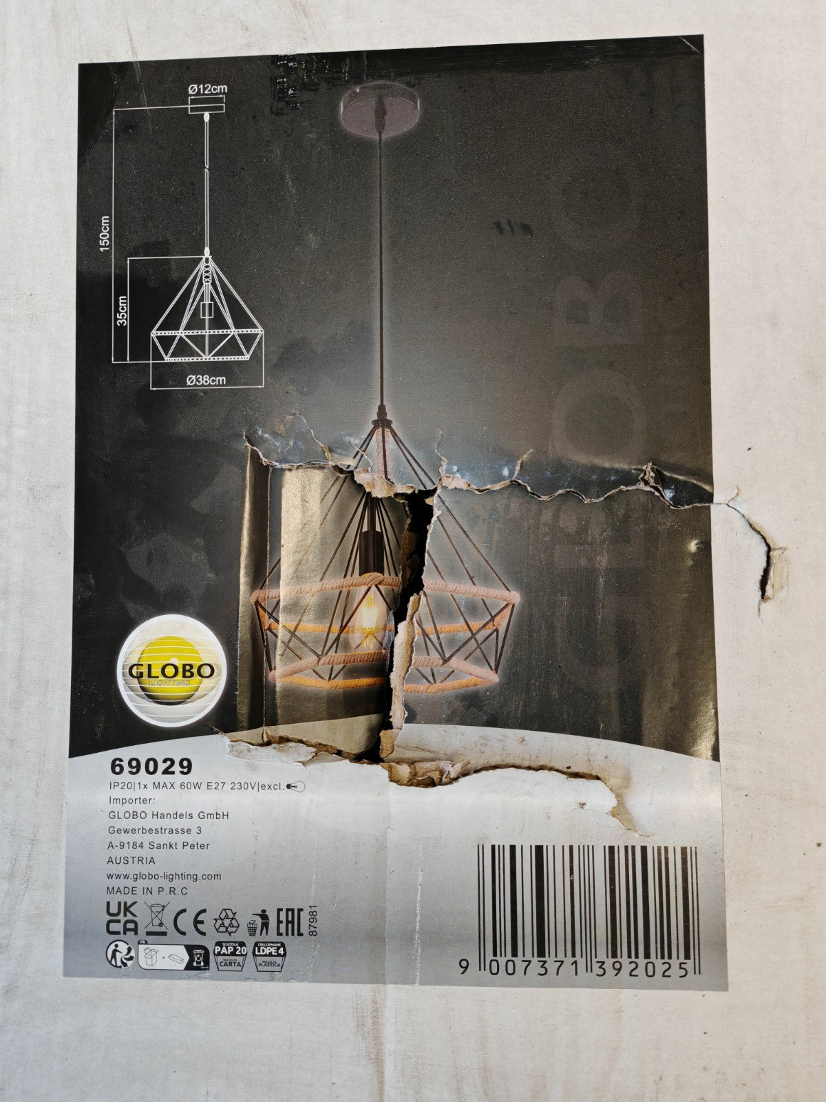 Globo Lighting 69029 | Lampe Leuchte Beleuchtung