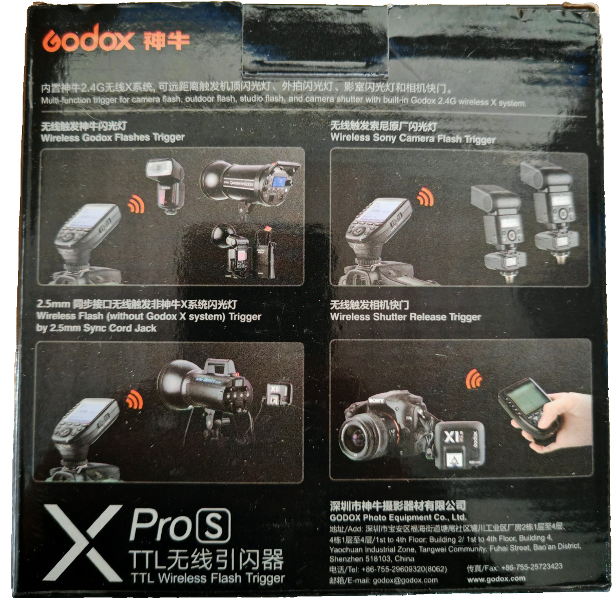 Godox Xpro-S TTL Blitzauslöser Sony Wireless Flash Trigger Fernauslöser