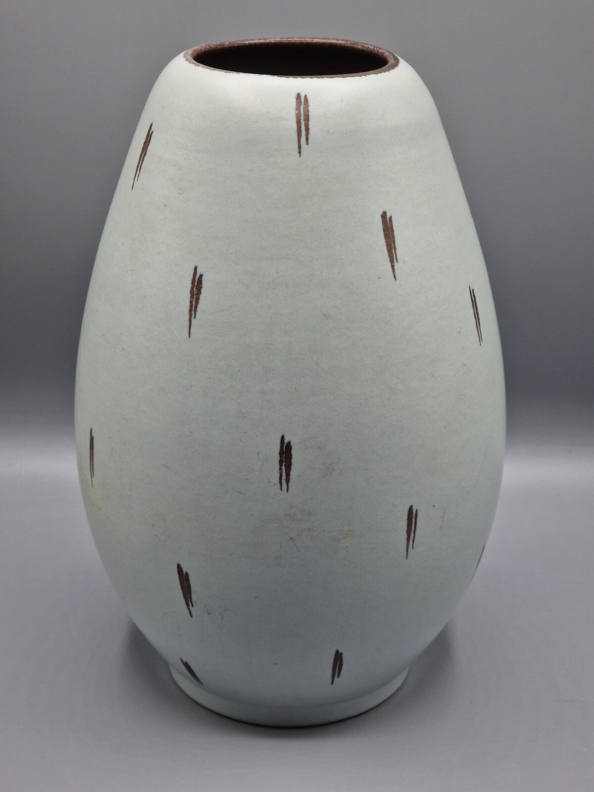 Tonvase 27cm Mint Antiquität Keramik Vase Vintage Deko