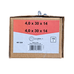 Emil Lux 481524 Schraubhaken Rund, 4,0 x 30 x 14 mm Namma Markt