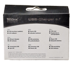TrekStor USB Ladegerät USB Anschluss Buchse LED Indikator Netzteil Adapter A