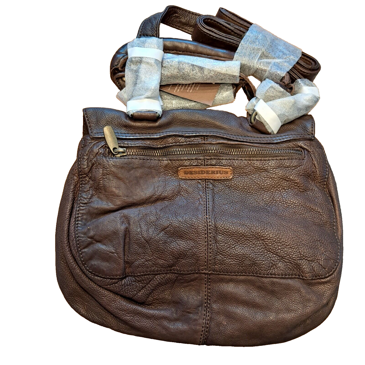 Desiderius Aemilia Brown Handtasche, NP: 70€, Echtleder, Hochwertig, Modern
