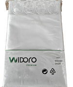 Widoro Premium Duschvorhang 180x180cm Weiß Textil Bad Vorhang Dusche Bad E5