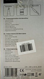 CASO D10 Multiöffner Dosenöffner Flaschenöffner Messerschärfer Edelstahl B07