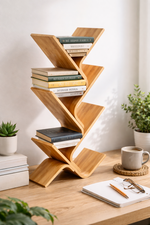 Navaris Bücherregal Bambus 108x59x20cm Standregal Holz Regal Aufbewahrung HO-A7