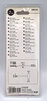 Schwaiger CKRB1915 USB 2.0 Anschlusskabel Stecker A auf Mini/Micro B