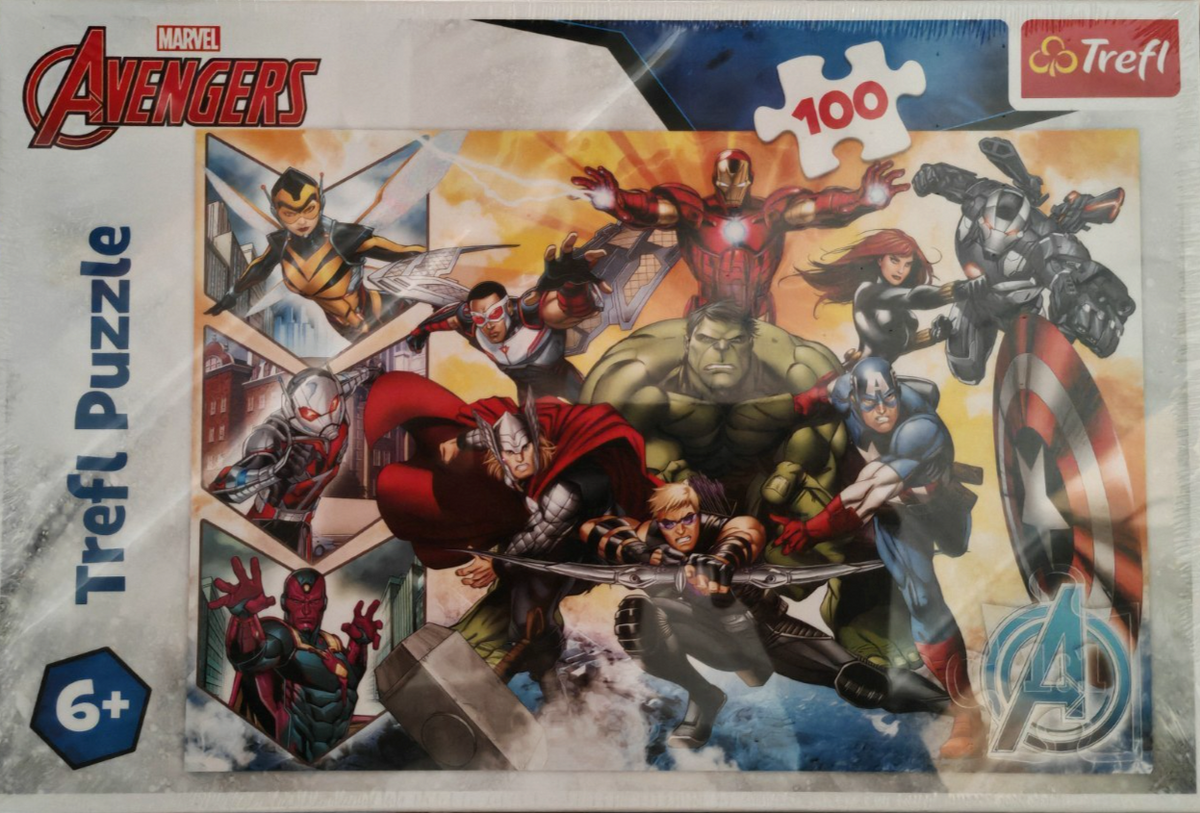 Trefl Marvel Avengers Puzzle 100 Teile Kinderpuzzle Superhelden ab 5 Jahren D7
