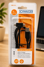 Schwaiger CKRB1915 USB 2.0 Anschlusskabel Stecker A auf Mini/Micro B