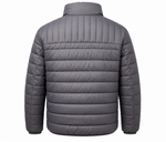 Strandfein Menswear Herren Steppjacke Gr. 56 Grau Kapuze abnehmbar Jacke