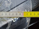 Antiquität Glasschalen 2er Set 32cm 29cm Vintage Deko Schüsseln