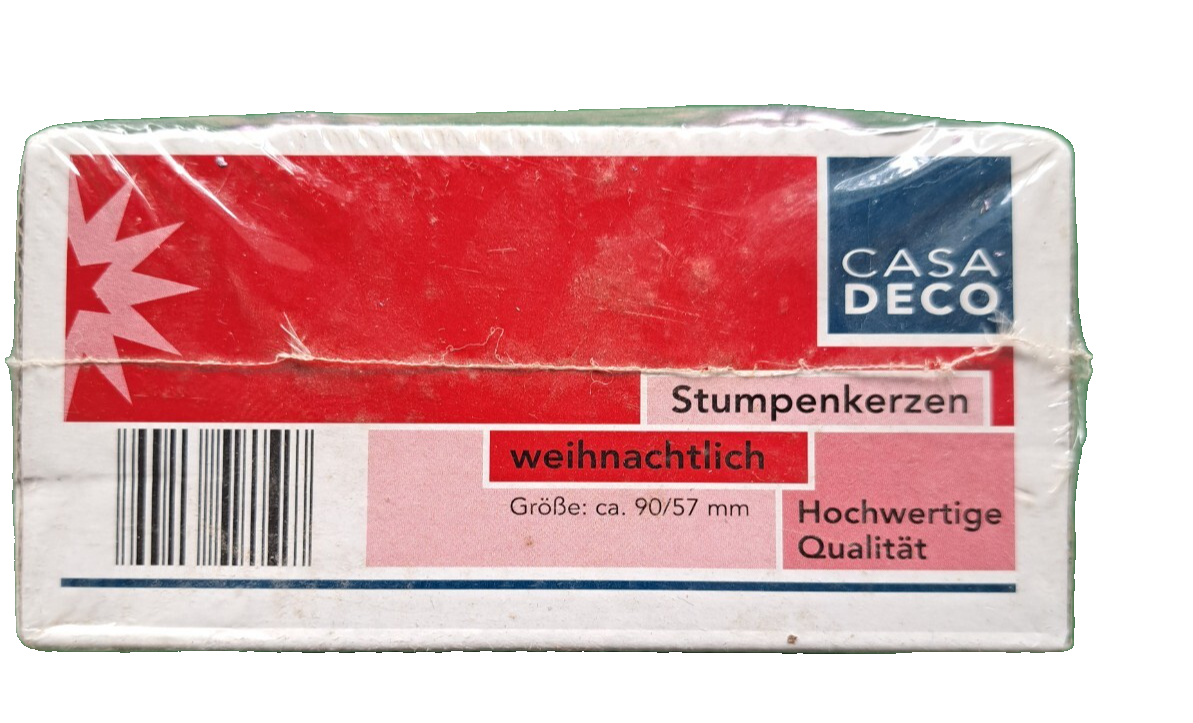 Casa Deko, 2 Stumpenkerzen, Lila