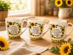 Tassen Sonnenblumen 3er Set Sprüche Modern Geschenk Tassenset Kaffee Namma Markt