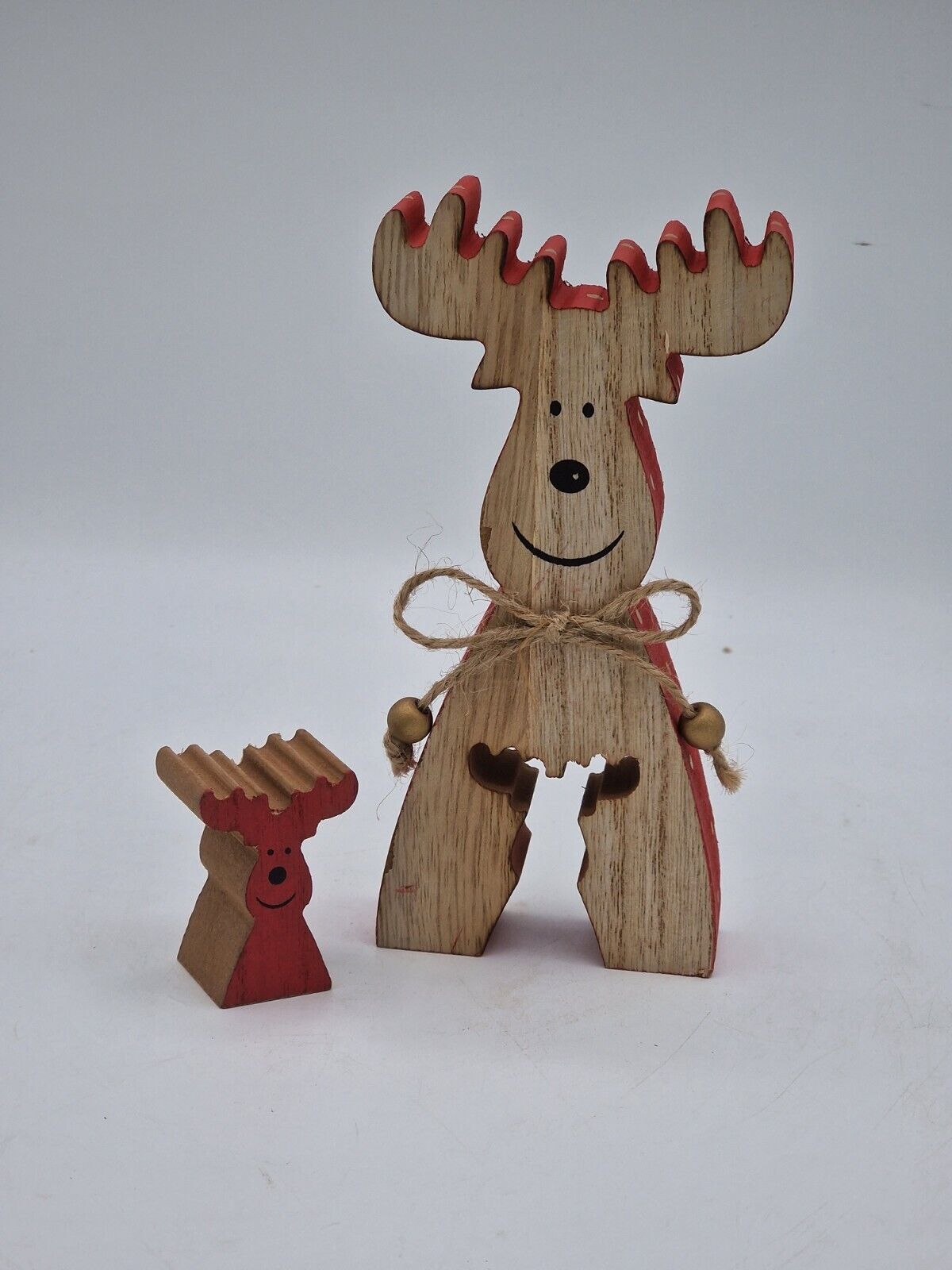 Wenco Wooden Deer Stand 870207 Holzfigur Rentier Deko Weihnachten ✅