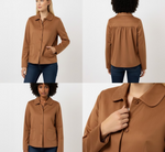 DINE 'N' DANCE Damen Jacke Gr. 36 Taschen Raffung hinten Freizeitjacke D3