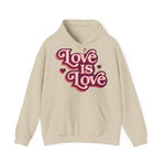 Love Is Love Hoodie – Retro Herz Pride Kapuzenpullover