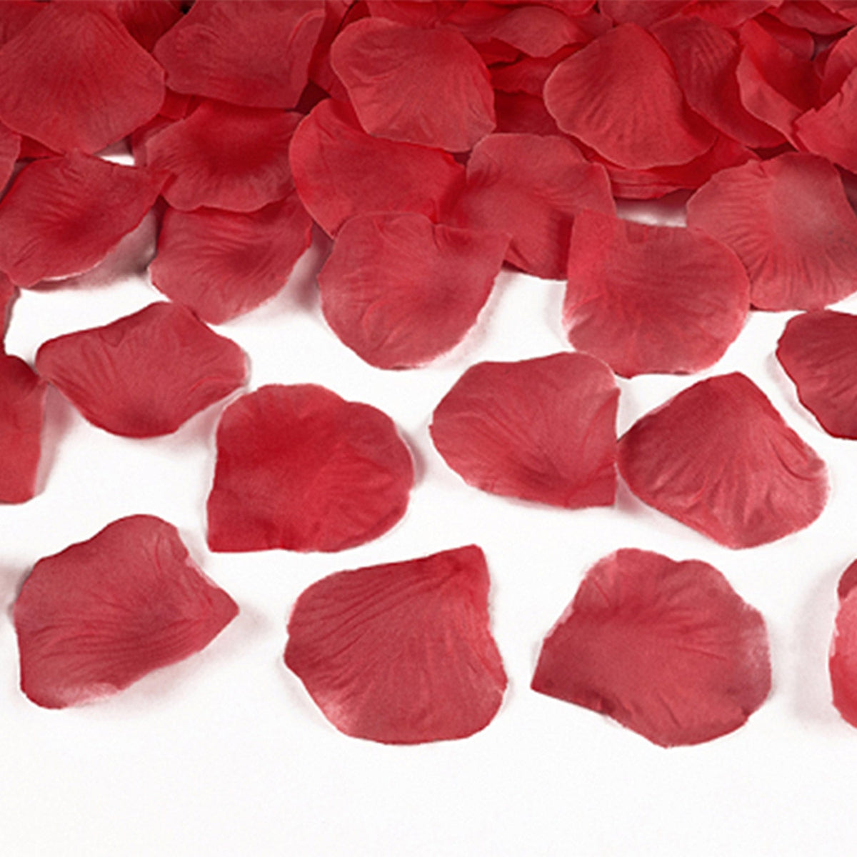 100 Rosenblätter aus Stoff - Ø 5cm | Rot