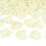100 Rosenblätter aus Stoff - Ø 5cm | Creme