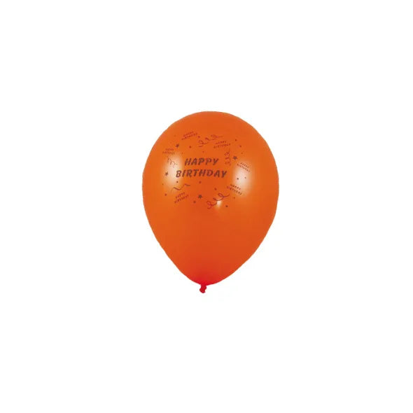 Luftballon "HAPPY BIRTHDAY" bunt gemischt Ø25cm `M` – 10 Stück