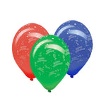 Luftballon "HAPPY BIRTHDAY" bunt gemischt Ø30cm `L` – 5 Stück