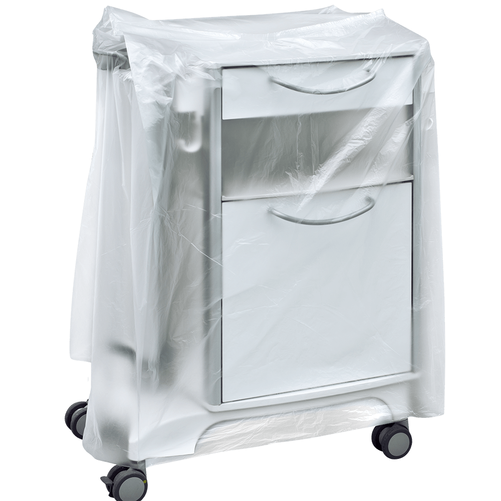 DEISS 59867 - Nachttischhaube 600+500x1000x0,01 mm transparent | Packung (200 Stück)