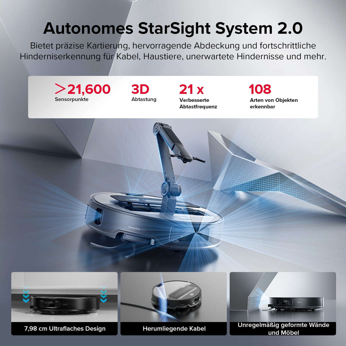 Roborock Saros Z70 Staubsaugerroboter mit mechanischem OmniGrip™ Arm Namma Markt