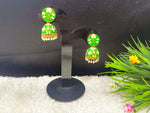 Gold-Plated Dome Shaped Meenakari Jhumkas Earrings