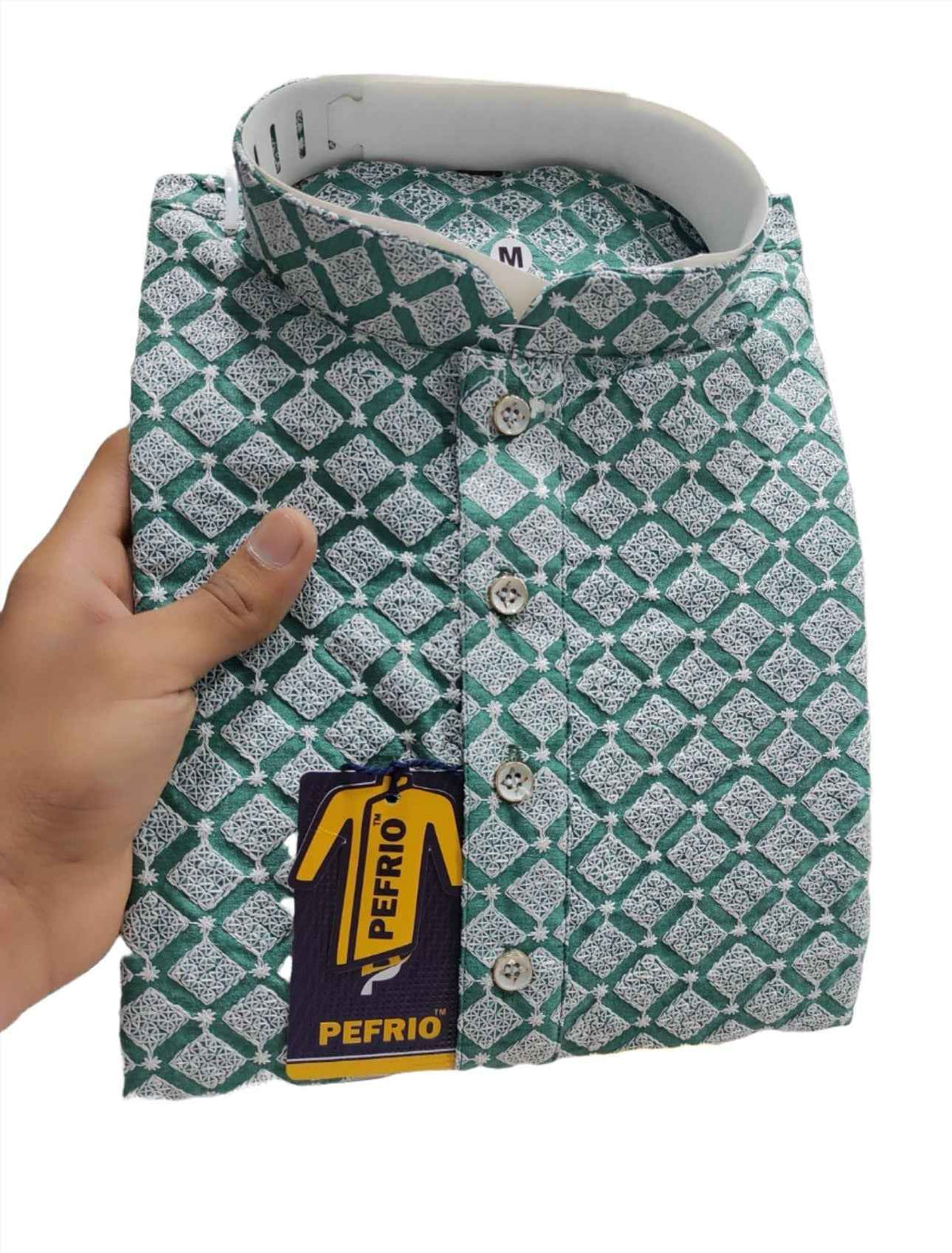 MEN FESTIVE LUCKNOWI EMBROIDERY KURTA PYJAMA
