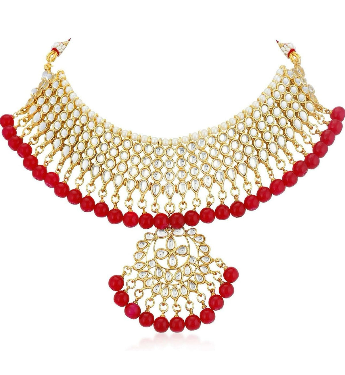 Kundan Gold Plated Choker Necklace Set for Women