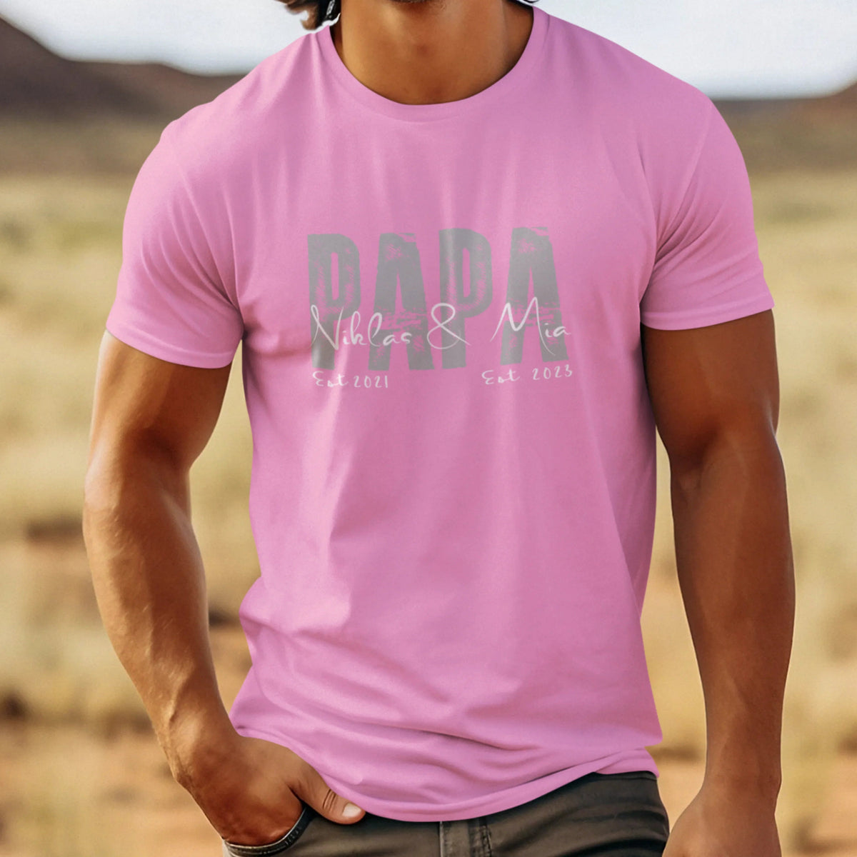 PAPA T-Shirt SOLID ROCKS personalisiert