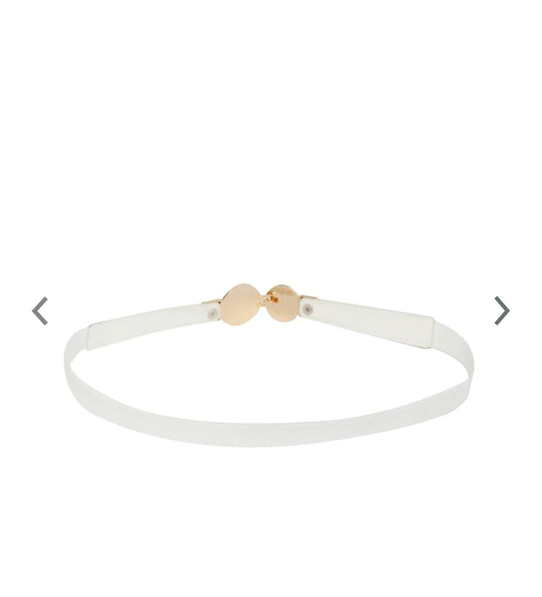 Women White Textured Belt Namma Markt