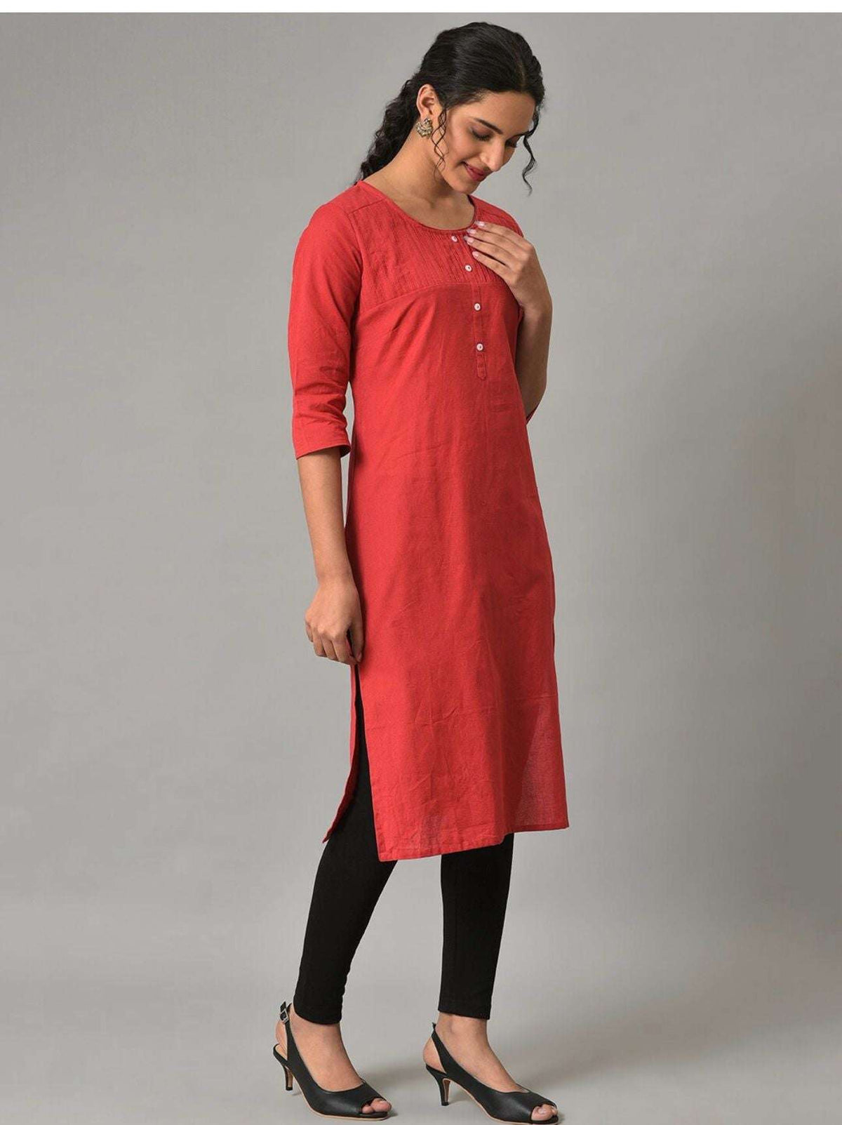 Knee Length Straight Kurta