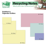 Post-it® Recycling Notes, 38 mm x 51 mm, 100 Blatt/Block, 100% PEFC