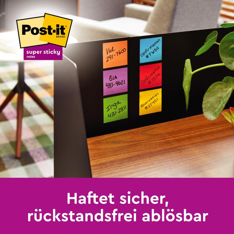 Post-it® Notes, Gelb, 76 mm x 76 mm, 90 Blatt/Block, 6 Blöcke/Packung, 100% PEFC, SGSCH-PEFC-COC-110078 | 1 Stück