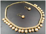 Pearl Necklace Set With Earrings