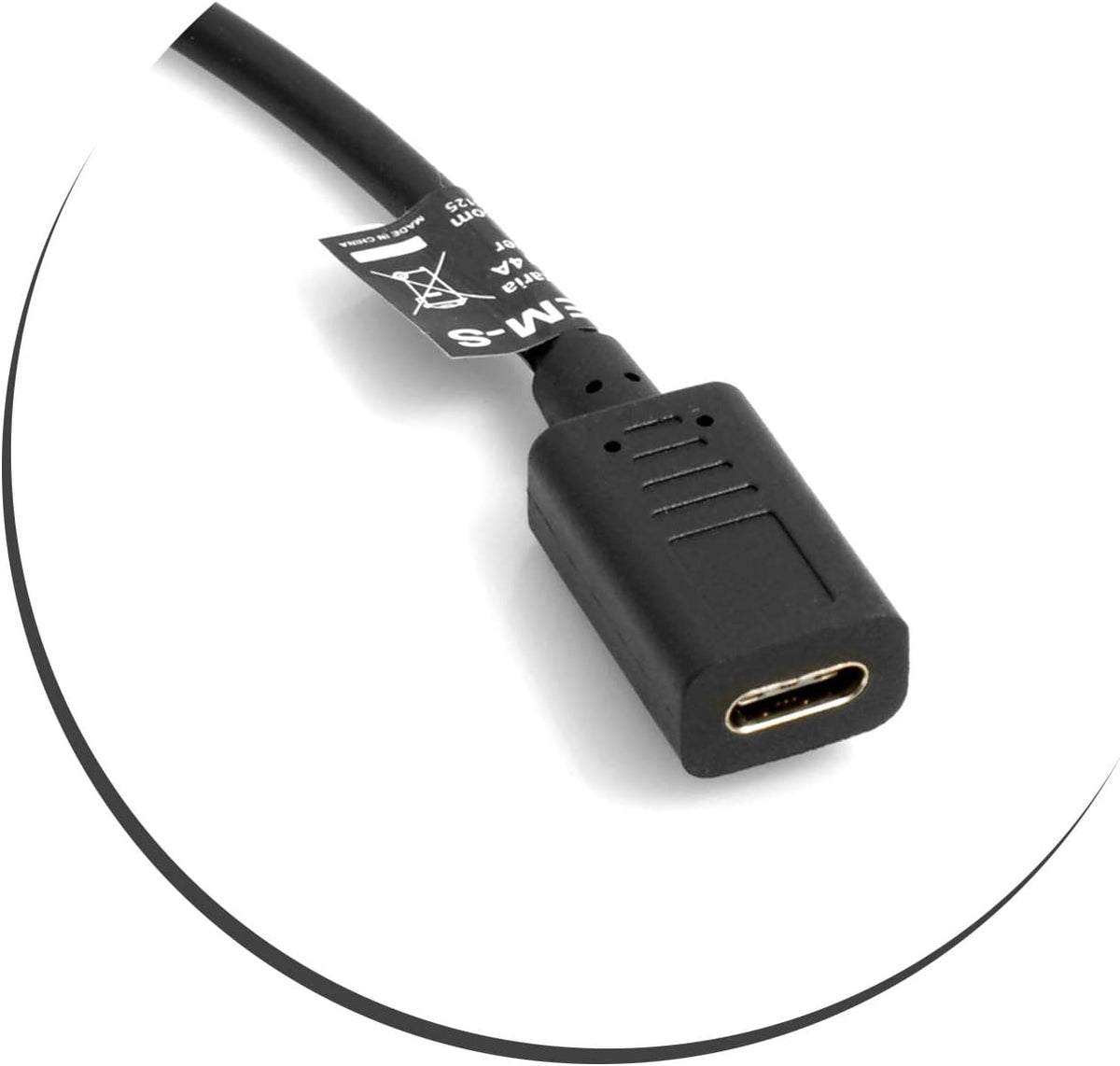 USB Typ C auf USB Typ A 2.0 Kabel 30cm | System-S