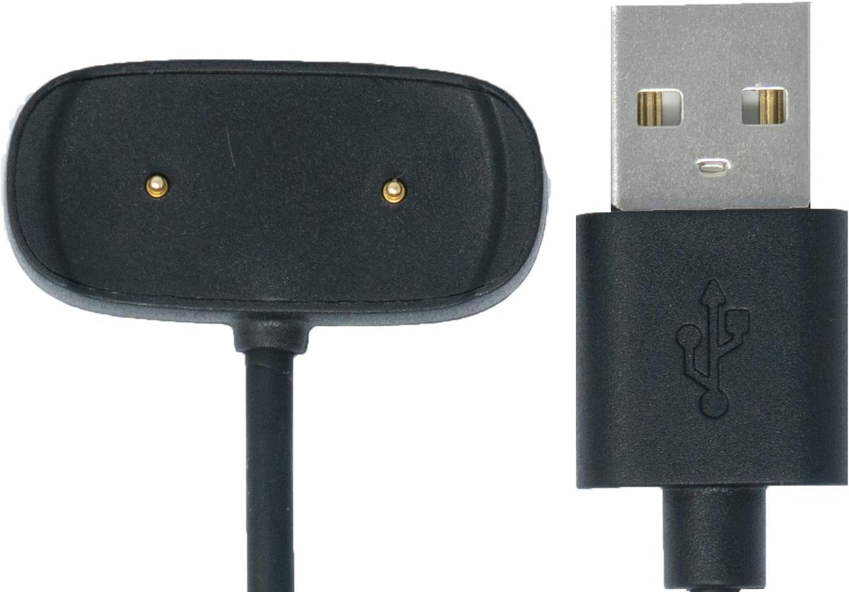 USB 2.0 Kabel in Schwarz Ladekabel für Xiaomi Amazfit GTR 2 GTS 2 Pop und Zepp E | System-S