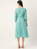 Georgette Casual Floral Printed Dress in Berlin