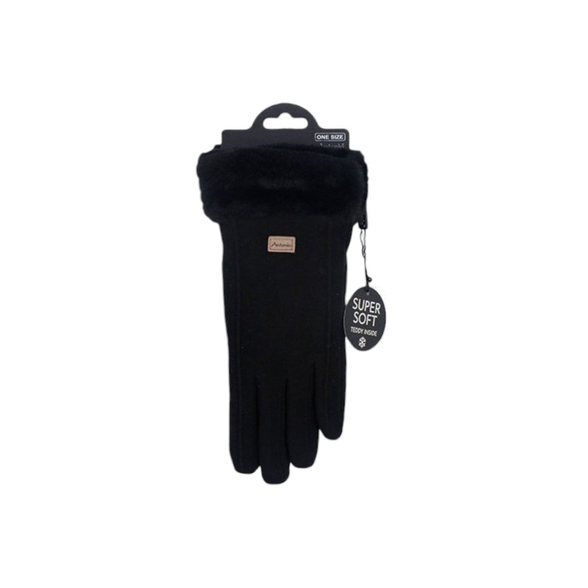 Damen Handschuhe gefüttert » Damenhandschuhe mit Touchfunktion » Winterhandschuhe mit Kunstpelz » Wildlederoptik "NY Style" Suede mit Fell