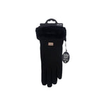 Damen Handschuhe gefüttert » Damenhandschuhe mit Touchfunktion » Winterhandschuhe mit Kunstpelz » Wildlederoptik "NY Style" Suede mit Fell