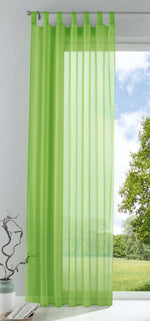 Schlaufenschal Gardine uni transparent Voile 61175
