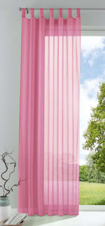 Schlaufenschal Gardine uni transparent Voile 61175